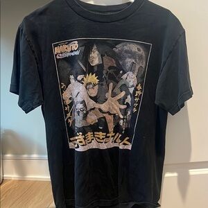 Ripple Junction Black Anime Short Sleeve Tee